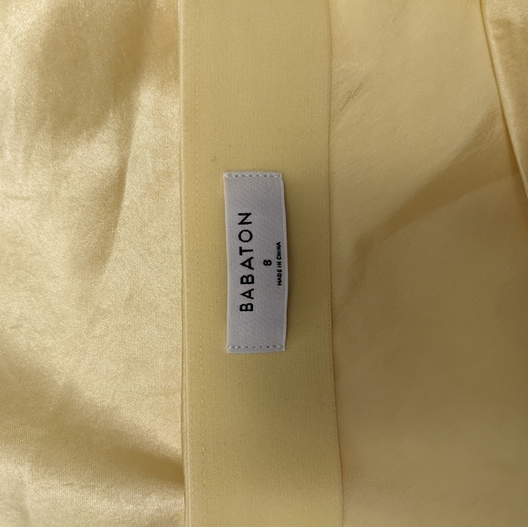 NWT YELLOW Aritzia Babton Slip Skirt - Picture 7 of 8